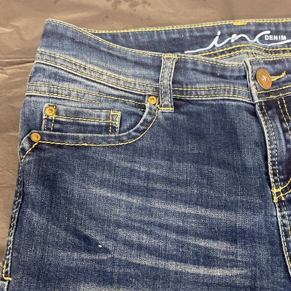 INC Blue Denim Jean International Concepts Shorts size 4. - Picture 3 of 6